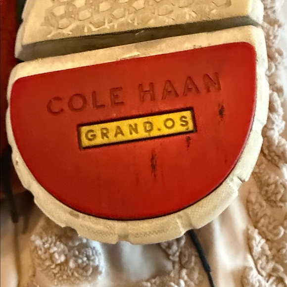 Cole Haan Orange Suede Wingtip Oxfords with Navy Laces EUC - Picture 6 of 7